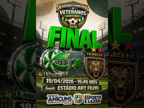 CAMPEONATO DE VETERANOS DE ANICUNS - JUVENTUDE VS TIGRES