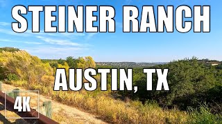 Walking Steiner Ranch Blvd AUSTIN, TX | 4K Suburban Hill Country 1-Hour Loop