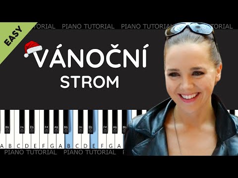 Lucie Vondráčková - Vánoční strom (piano tutorial | klavír | akordy | noty | karaoke | Vánoce)
