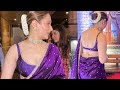 Tamanna Bhatia Looks Absolutely Stunning In A Regal Purple Saree At Mumbai Event