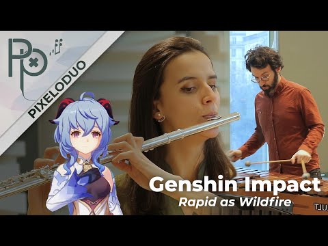 Genshin Impact - Rapid As Wildfires | PixeloDuo Flute Marimba @Pixelophonia