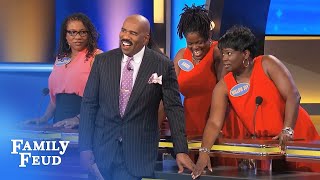 Steve&#39;s WIFE loves HIS... | Family Feud