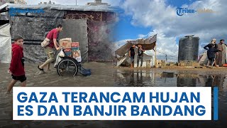 Gaza Makin Memprihatinkan, Badai Byron Tenggelamkan Tenda Warga, Hujan Es & Banjir Bandang Mengancam