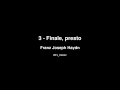 Franz Joseph Haydn - 3 - Finale, presto