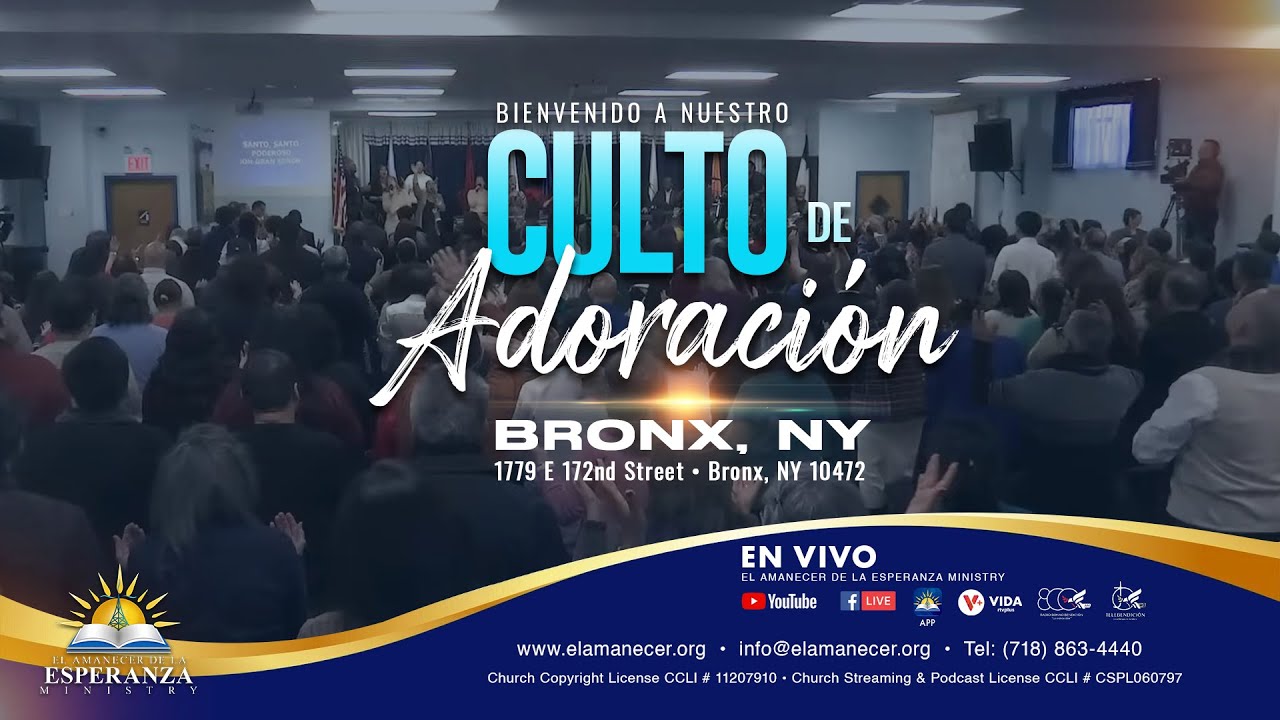 Culto de Adoración en vivo - Jueves 6 de Marzo, 2025 • Bronx, NY