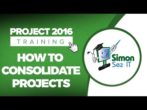 How to Consolidate Projects and Share Resources in Microsoft Project 2016
