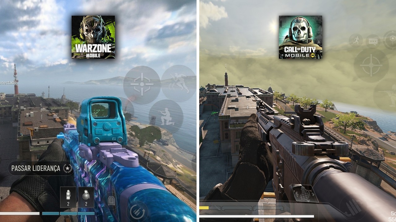 WARZONE MOBILE no COD MOBILE?! Rebirth Island WZM vs Rebirth Island CODM - COMPARATIVO