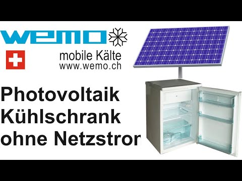 Solarkühlschrank 12 Volt WL 160 Kompressorkühlschrank für Photovoltaik Solarstrom