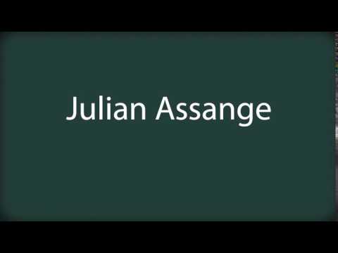 How to pronounce Julian Assange