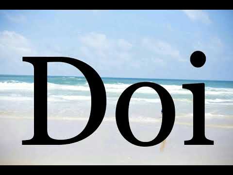 How To Pronounce Doi🌈🌈🌈🌈🌈🌈Pronunciation Of Doi