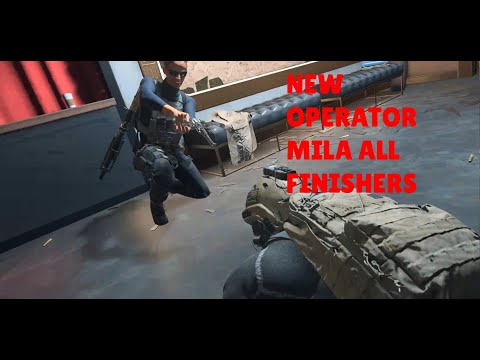 New Operator (Mila) finishing move: "sidepiece deceased" Showcase COD:MW2
