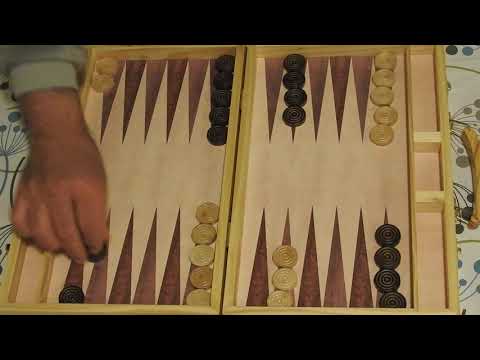 Backgammon opening moves - video no. 2