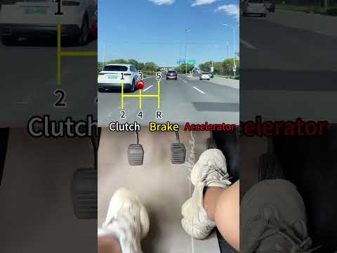 How to change gears in a manual car, did you learn?#driving #skills #howto