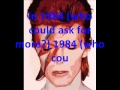 1984 - David Bowie (lyrics on screen) 