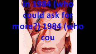1984 - David Bowie (lyrics on screen)