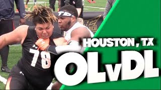 🔥🔥 DL v OL | 1v1s | Under Armour Camp | Houston Texas  | Under The Radar Top Plays 2019