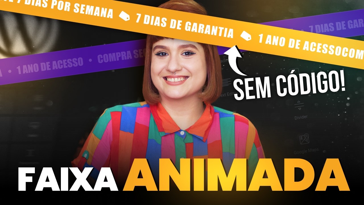 Como criar uma FAIXA ANIMADA INCRÍVEL no SEU SITE 💥 A Febre do Momento SEM CÓDIGO
