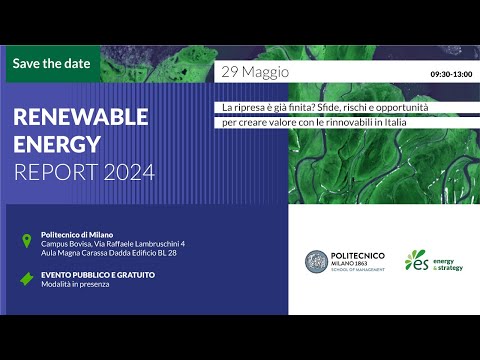 Guarda il Renewable Energy Report 2024