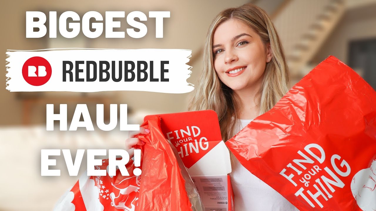 My BIGGEST Redbubble Haul and Unboxing Yet! I Ordered My Best Selling Redbubble Designs!