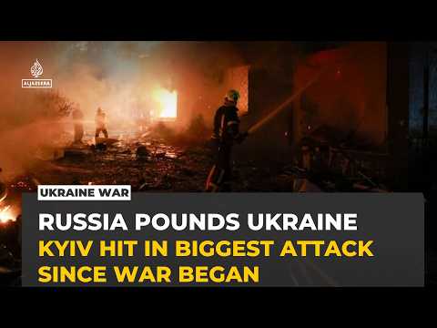 Ukraine war: Russia launches one of biggest missile attacks on Kyiv since start of war