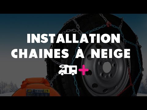 Comment installer des chaines à neige pour Camping-cars et fourgons