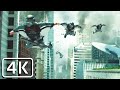Transformers 3 Wingsuit Flight Among Falling Skyscrapers Epic Scene 4K