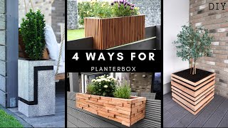4 Blumenkästen die du haben MUSST/4 Planter Box DIY/Pflanzenkübel selber bauen