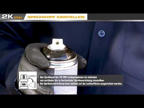 2K PRO - Sprühkopf einstellen