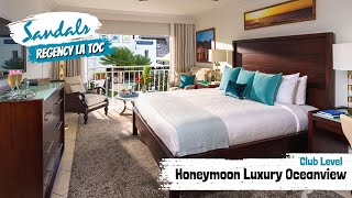 Honeymoon Luxury Oceanview Club Level (LO) | Sandals La Toc, St Lucia | Full Room Tour & Review 4K