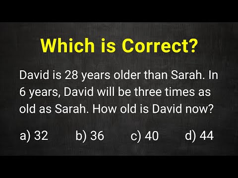 Algebra Age Word Problem | Let's Solve It Step-by-Step