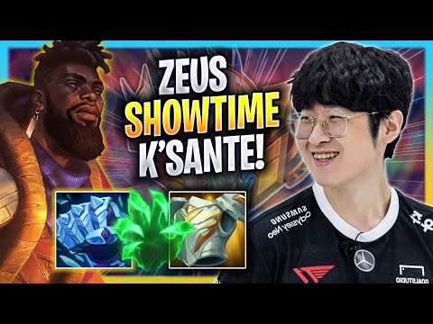 ZEUS SHOWTIME WITH K'SANTE! - T1 Zeus Plays K'sante TOP vs Yorick! | Season 2023
