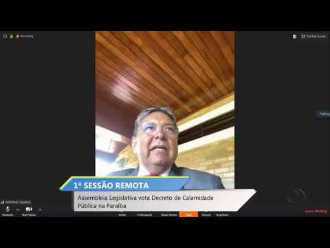 Acompanhe a 1ª Sessão remota da Assembleia Legislativa da Paraíba