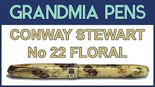 CONWAY STEWART 22 FLORAL FOUNTAIN PEN