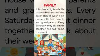 English Reading Practice for Beginners A1| Graded Reader | Level 1| Family