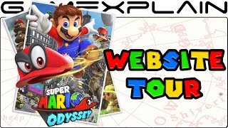 Super Mario Odyssey Website Tour (Menus, Maps, & an Easter Egg)