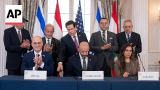 Israel and Lebanon sign framework agreement with the US