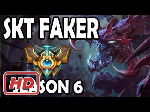 SKT T1 Faker Cho'Gath vs Gangplank MID Ranked Challenger Korea