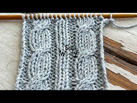 How to knit Twisted Twin Cables (the easiest cable pattern you'll find!) - So Woolly