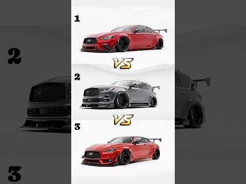 INFINITI LUXURY BATTLE: Q50, QX80, Q60 - Who Wore Widebody Best?