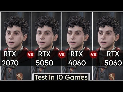 RTX 2070 vs RTX 5050 vs RTX 4060 vs RTX 5060 - Test In 10 Games - How Big Difference ?