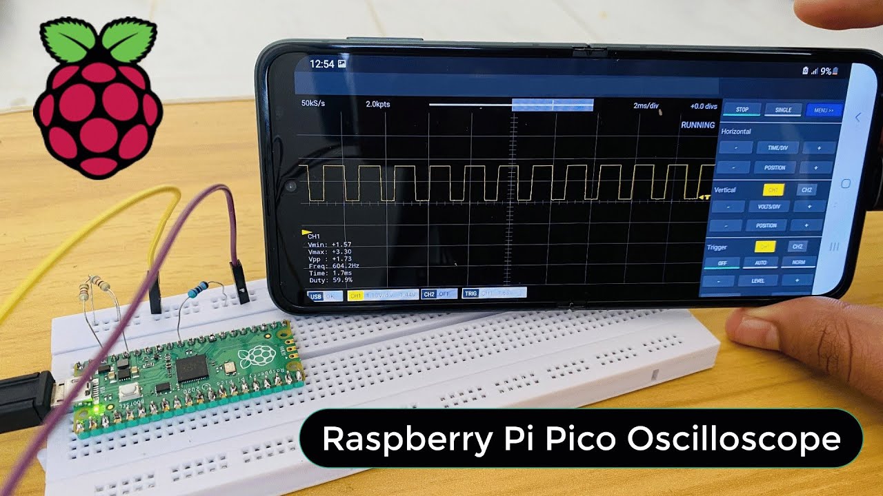 DIY Smartphone Oscilloscope using Raspberry Pi Pico