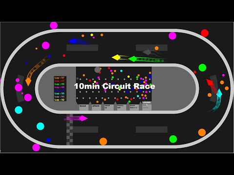 Car Circuit Racing Marble in Algodoo