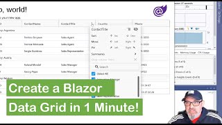 Create a Blazor Data Grid in Less Than 1 Minute!