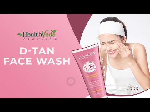 Health Veda Organics D-Tan Face Wash for Tan & Dead Skin Cells removal (100ml)