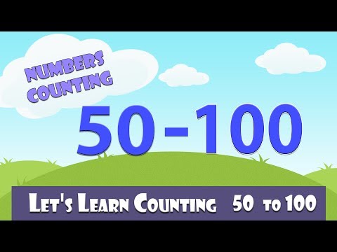 Learn To Count 50 - 100 | Numbers Counting | Learn Counting 50 - 100 In English #catrackkidstv
