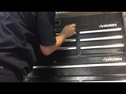 YouTube video about: How to open husky tool box?