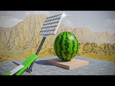 Giant Watermelon VS Giant Blades (3)