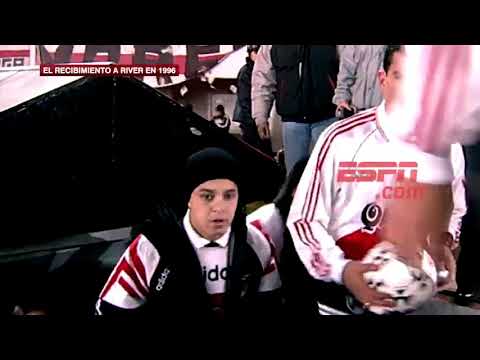 Recibimiento River Final Copa Libertadores 1996 HD (Alta Calidad)