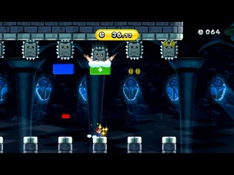 New Super Mario Bros. U -- Thwomp Castle Cash Flow (Gold Medal)