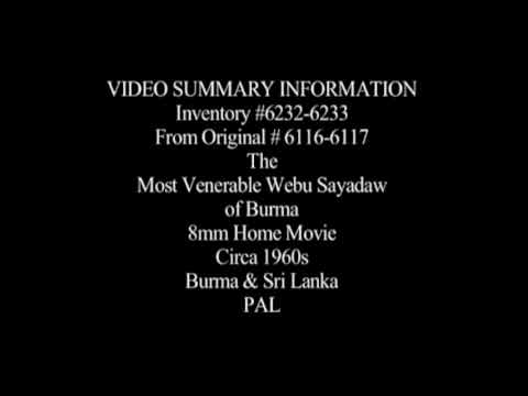 Venerable Webu Sayadaw - video 1